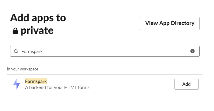 Add Slack app to private channel