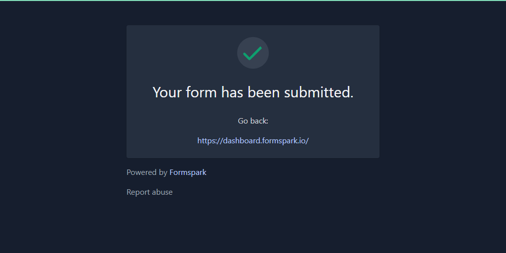 Feedback dark mode