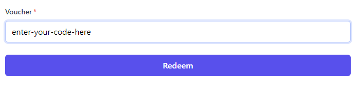 redeeming a voucher